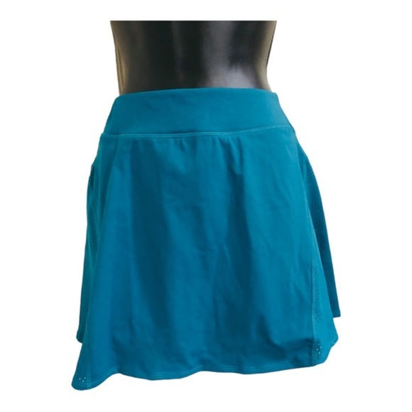 Sincerely Jules teal tennis golf active mesh‎ skort size large new - Picture 6 of 14